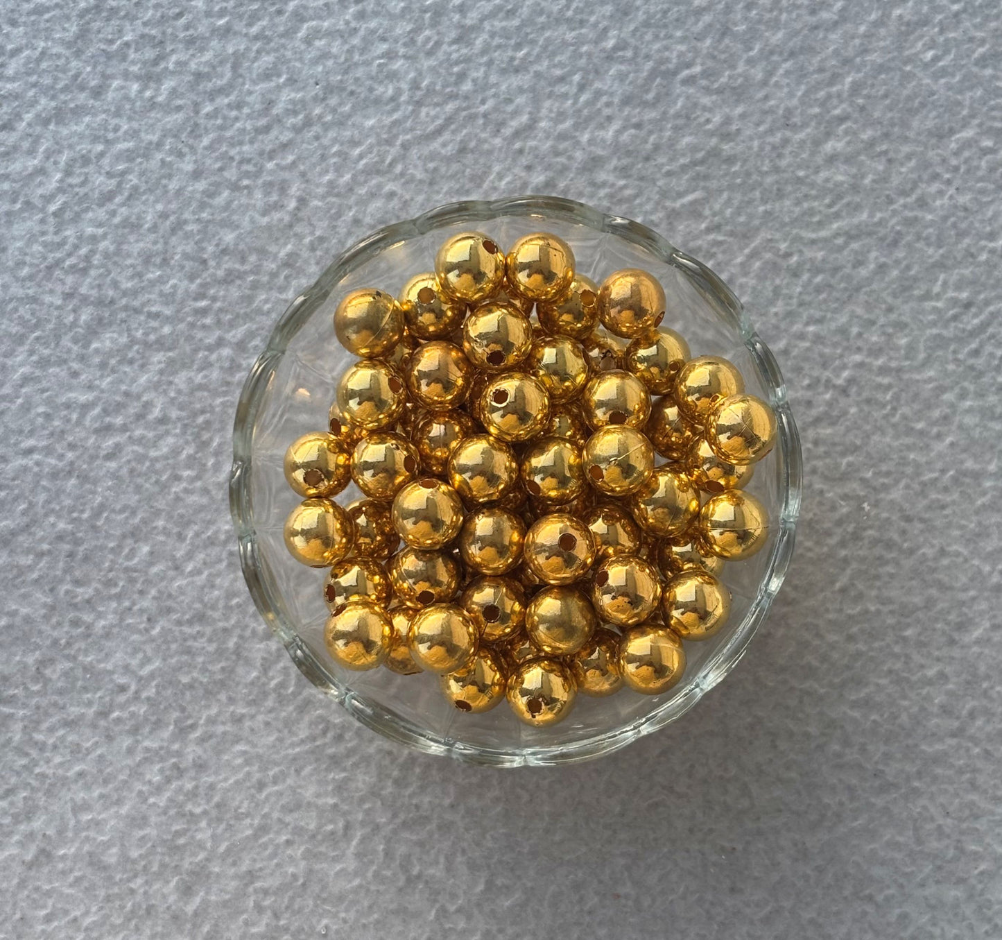 Lightweight Golden CCB Round Beads 10MM