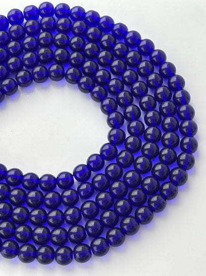 Deep Blue 10MM Glass Beads