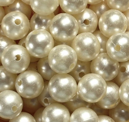 Cream Acrylic Pearl Bead 10MM