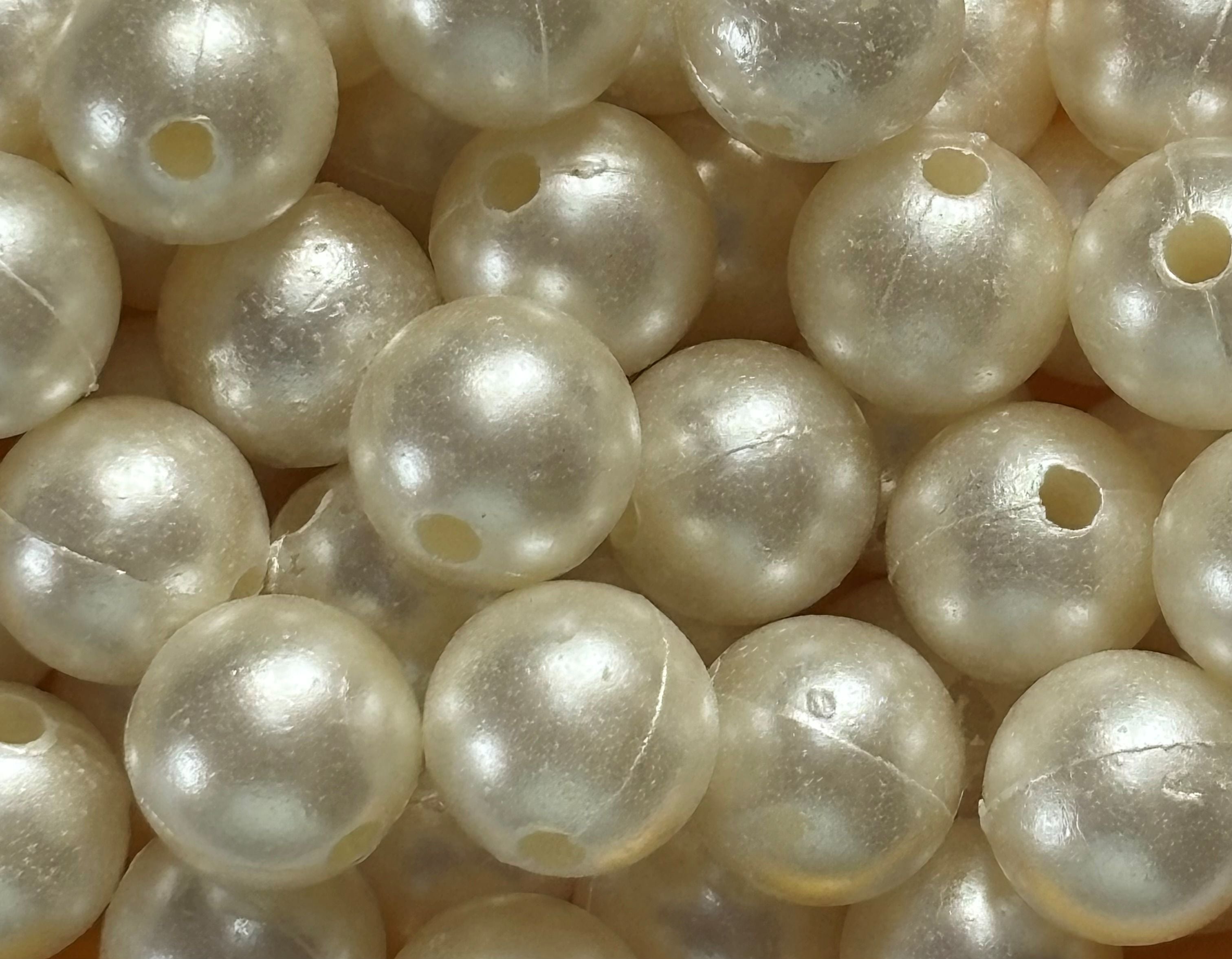 Cream Acrylic Pearl Bead 12MM