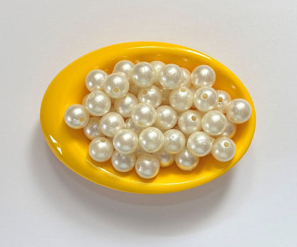 Cream Acrylic Pearl Bead 12MM