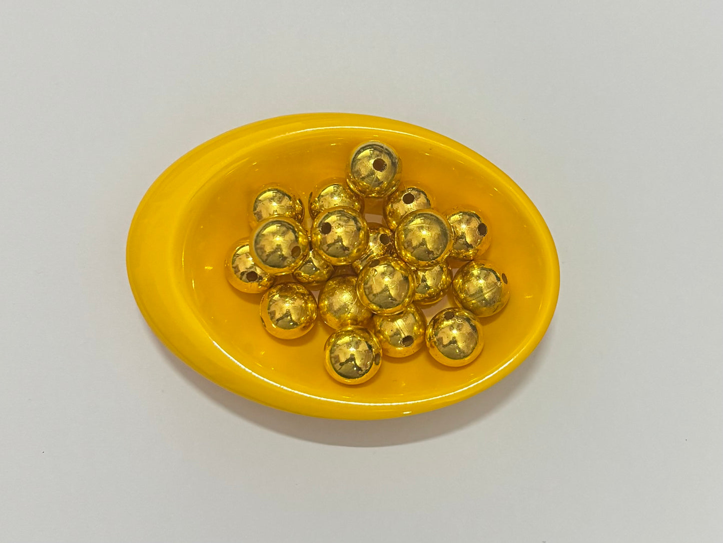 Lightweight Golden CCB Round Beads 14MM