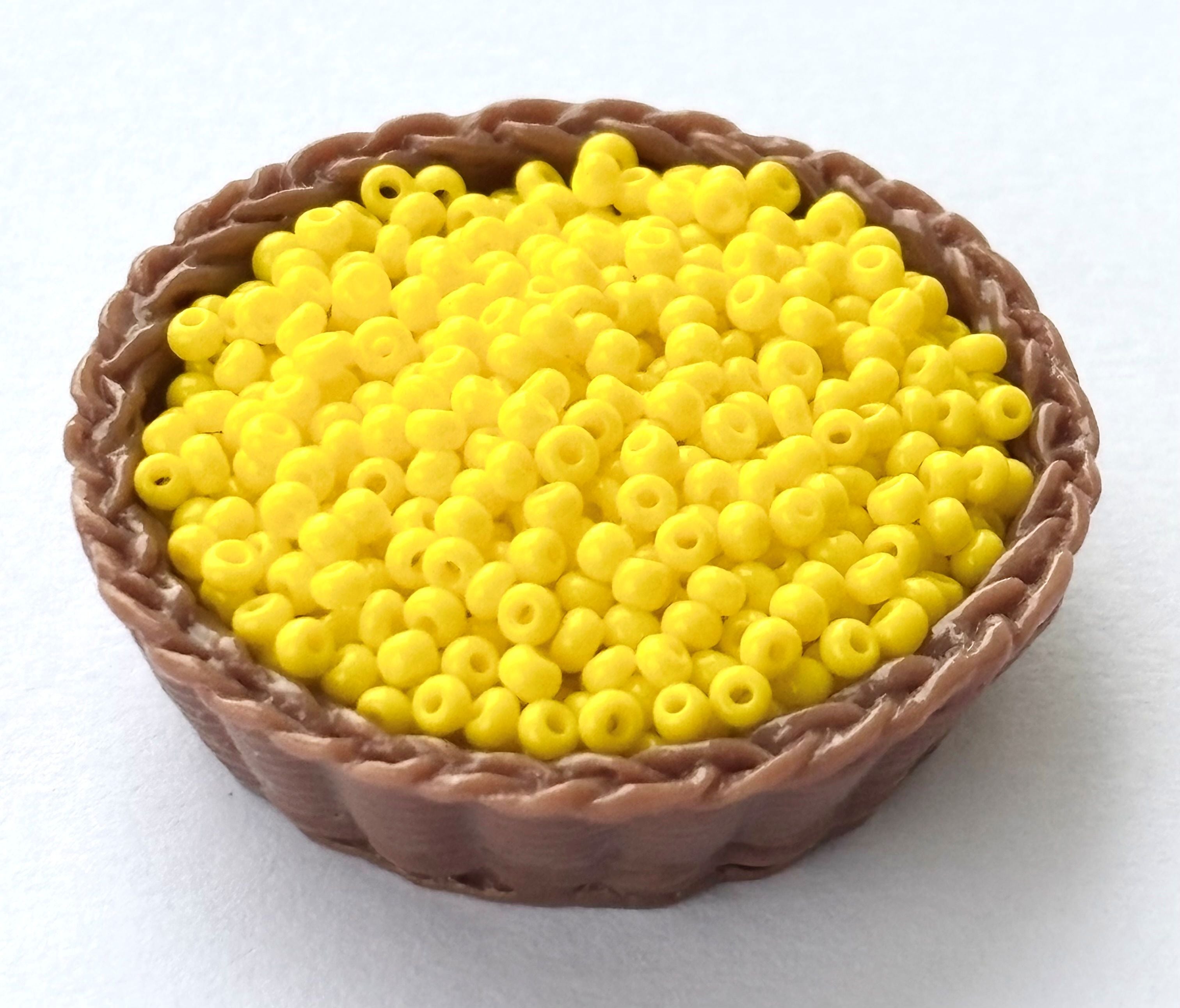 Sunny Yellow Preciosa Seed Beads