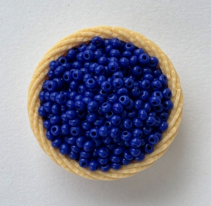 Sapphire Blue Preciosa Seed Beads