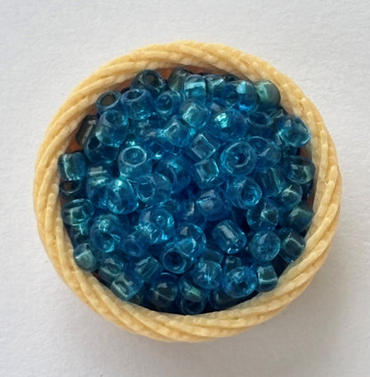 Translucent Blue Indian Seed Beads
