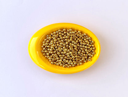 Lightweight Golden CCB Round Beads 4MM