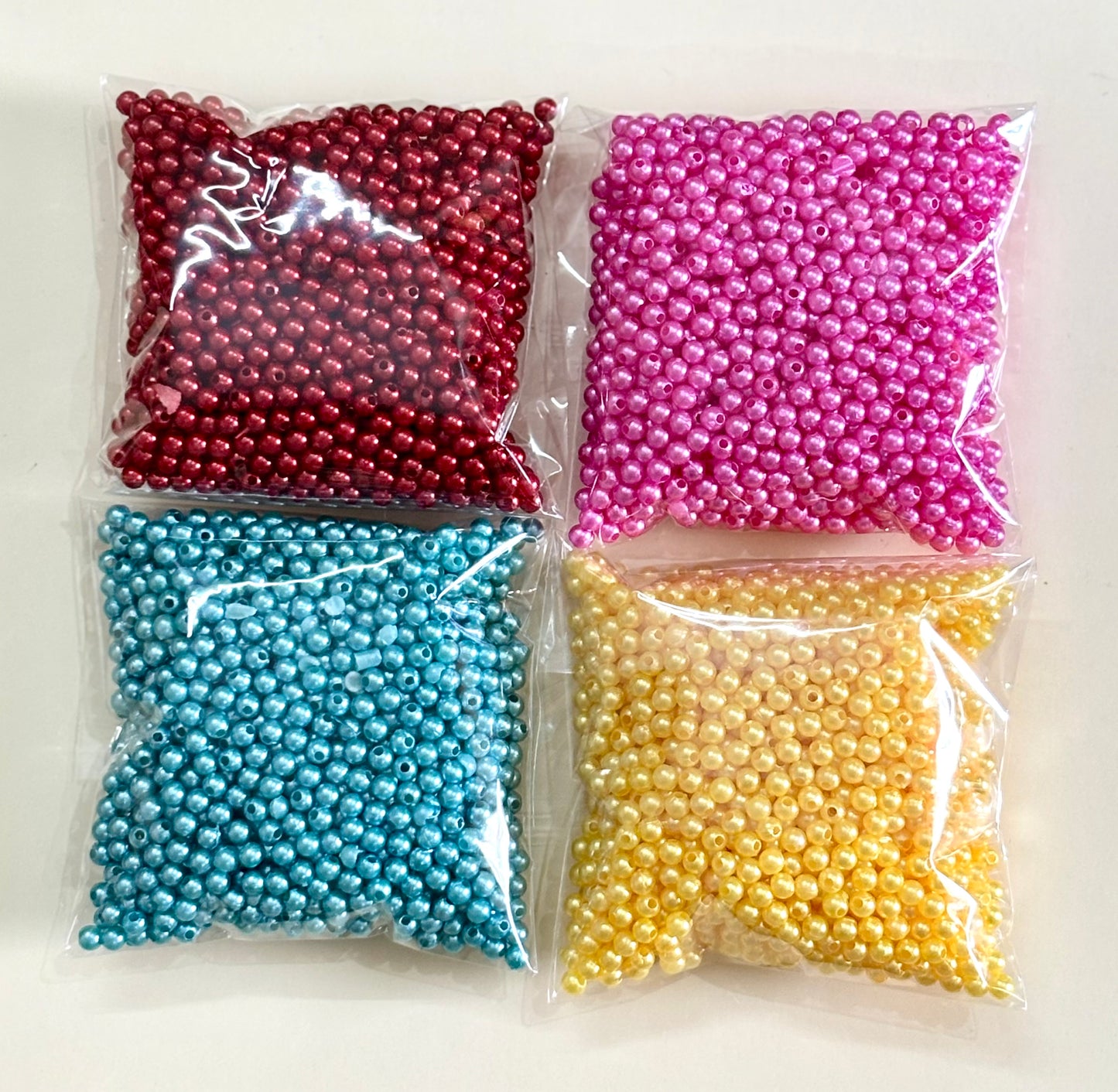 Combo 3MM Pearls - Ten Colors of 50 grams Each
