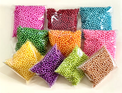 Combo 3MM Pearls - Ten Colors of 50 grams Each