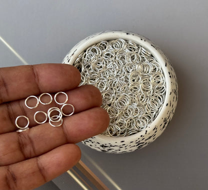Silver Jump Rings 5MM - Small Jewelry Connectors