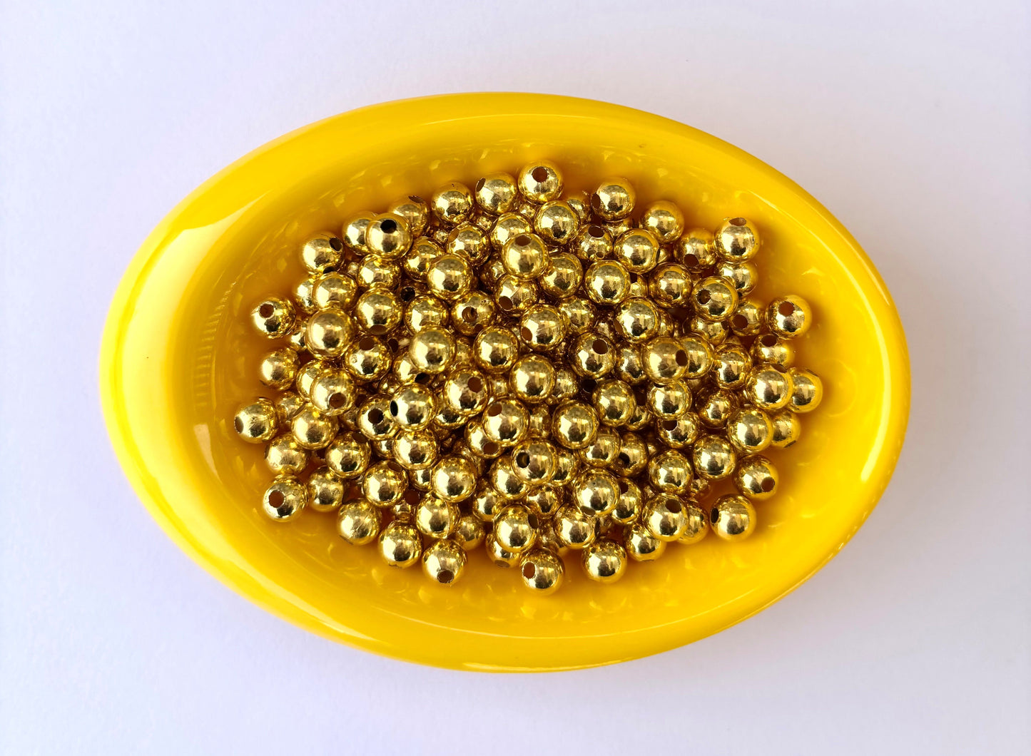 Lightweight Golden CCB Round Beads 6MM