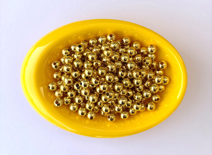 Lightweight Golden CCB Round Beads 6MM
