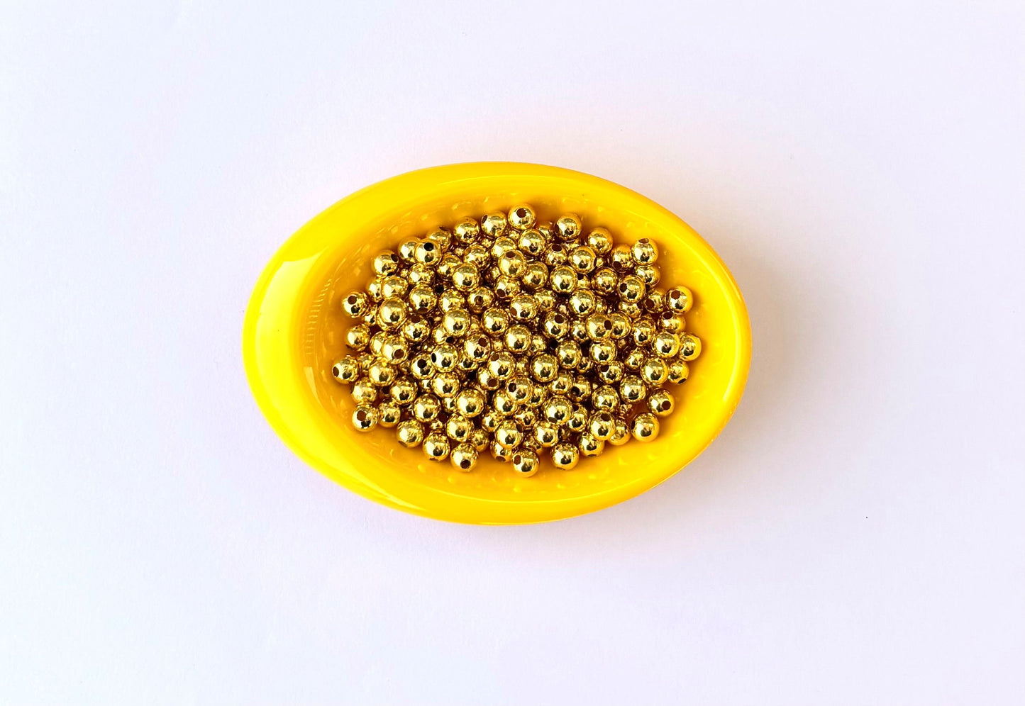 Lightweight Golden CCB Round Beads 6MM