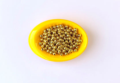 Lightweight Golden CCB Round Beads 6MM