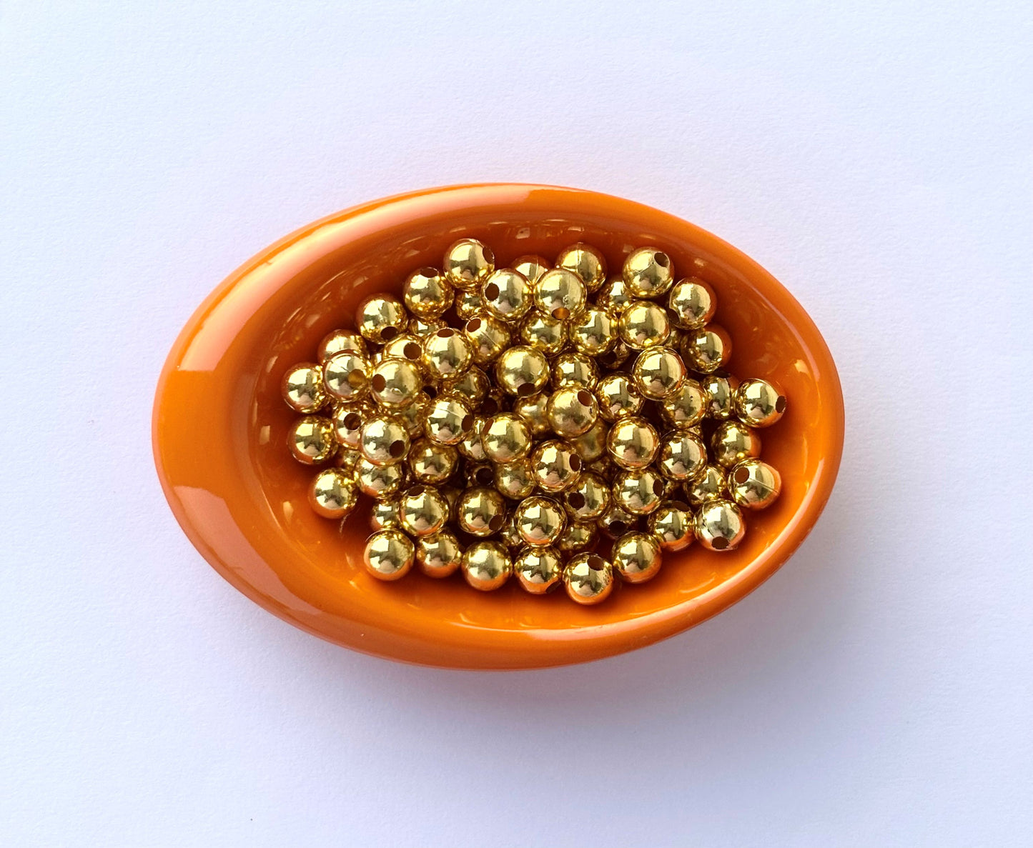 Lightweight Golden CCB Round Beads 8MM