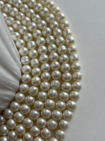 Cream Pearl Beads 8MM for Jewelry Making