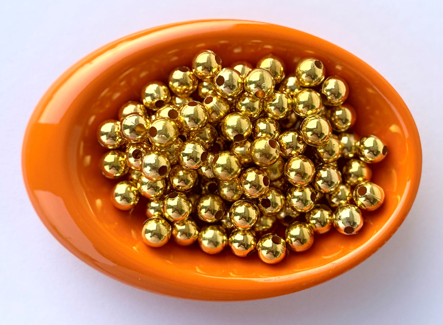 Lightweight Golden CCB Round Beads 8MM