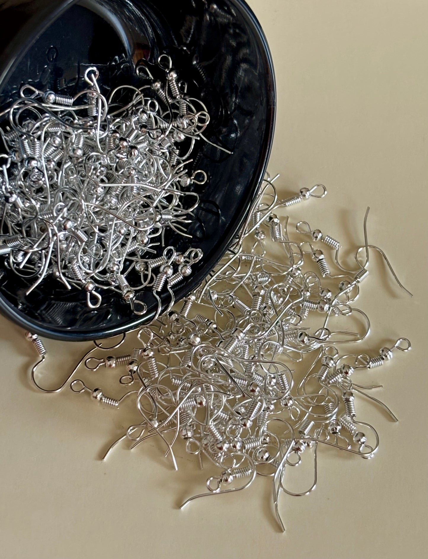 Silver Plated Earring Fish Hooks for Jewelry Making