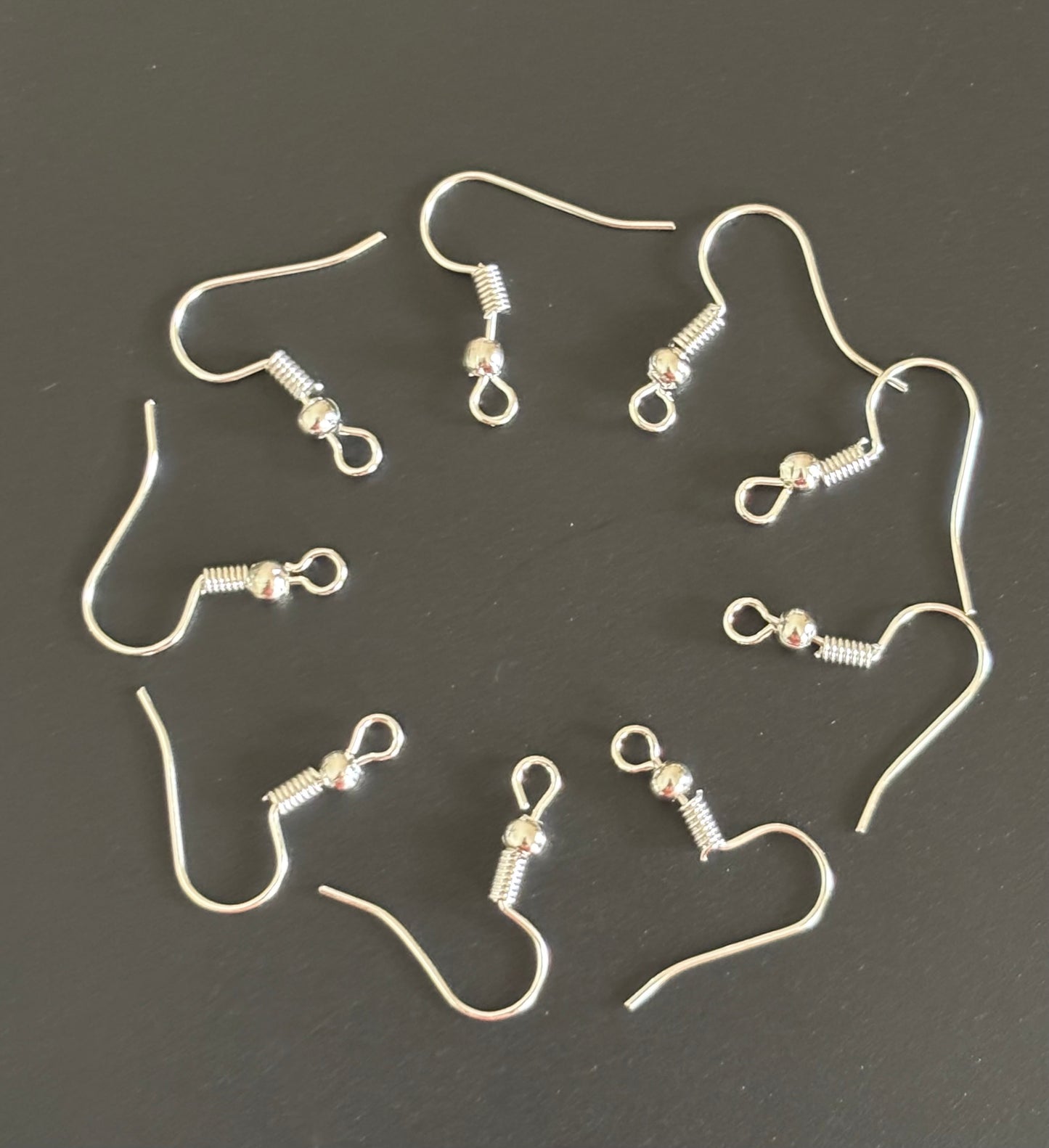 Silver Plated Earring Fish Hooks for Jewelry Making