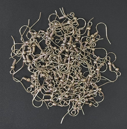 Gunmetal Earring Fish Hooks for Jewelry Making