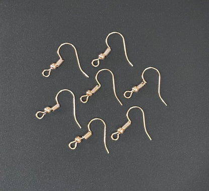 Rose Gold Earring Fish Hooks for Jewelry Making