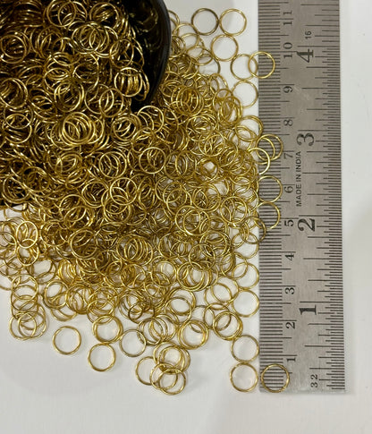 Antique Gold Jump Rings for Jewelry Making 8MM