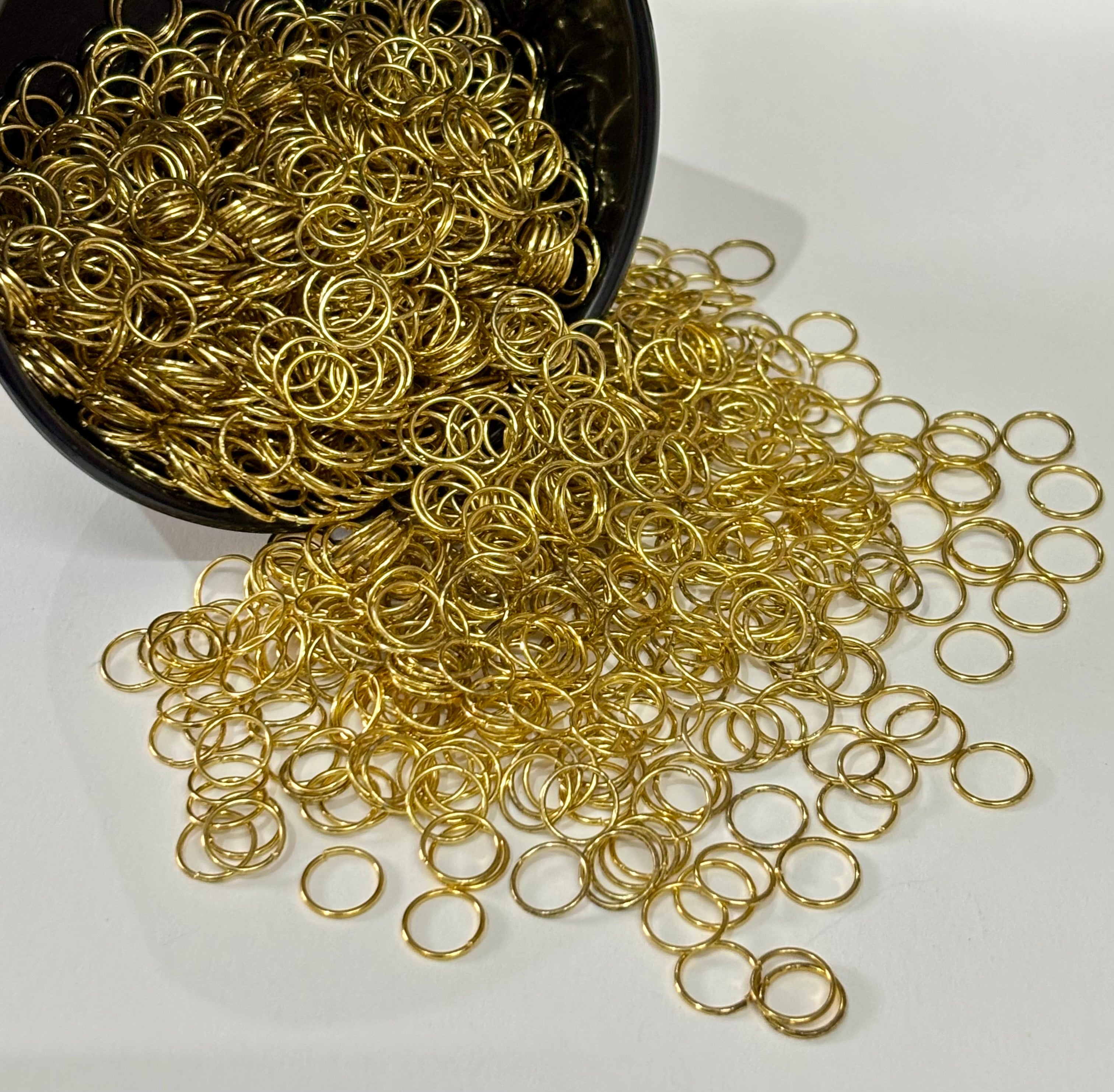 Antique Gold Jump Rings for Jewelry Making 8MM