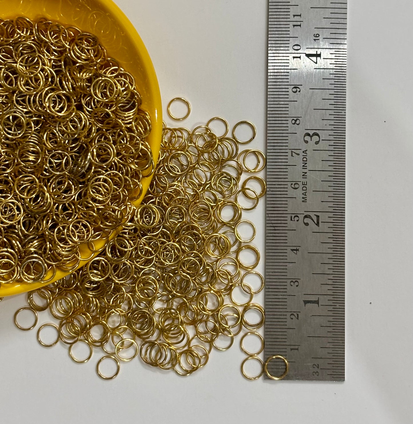 Gold Jump Rings for Jewelry Making 7MM