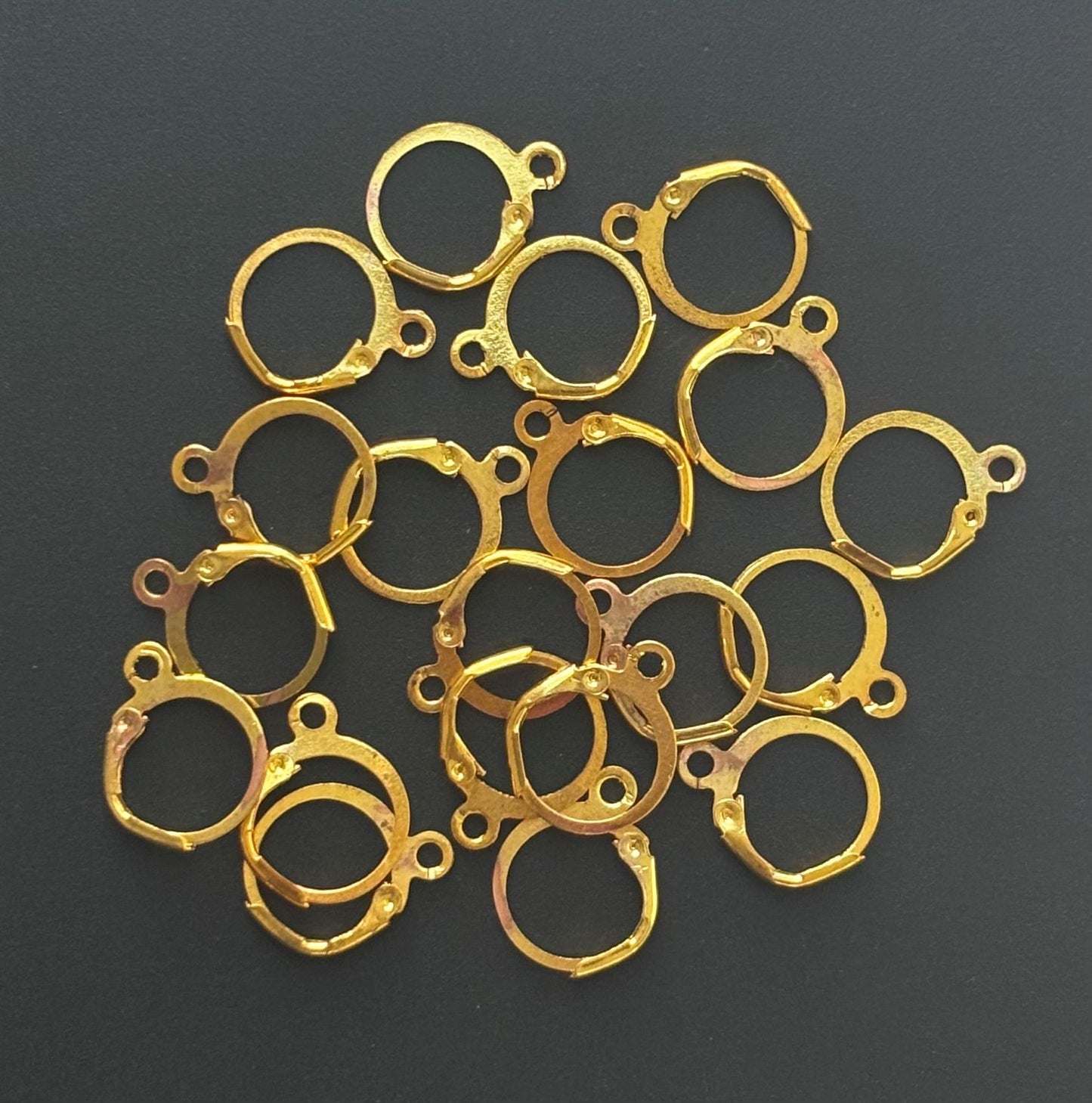 Gold Tone Leverback Earring Hooks