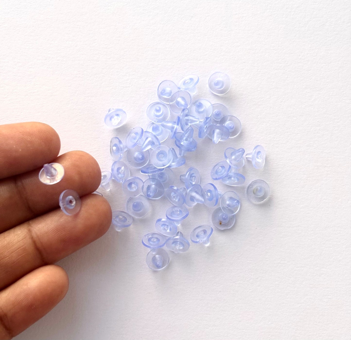 Clear Silicone Earring Backs 6MM