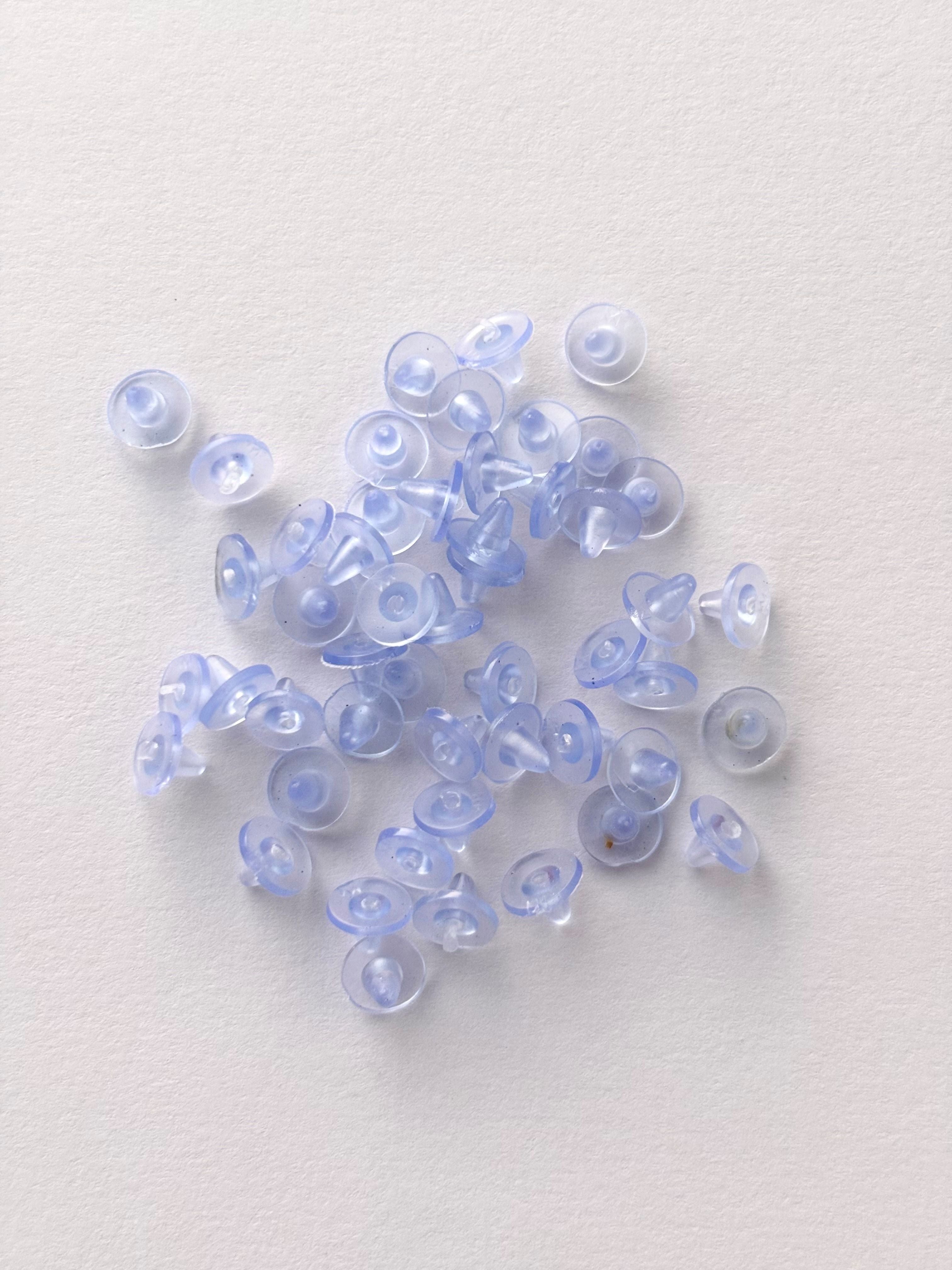 Clear Silicone Earring Backs 6MM