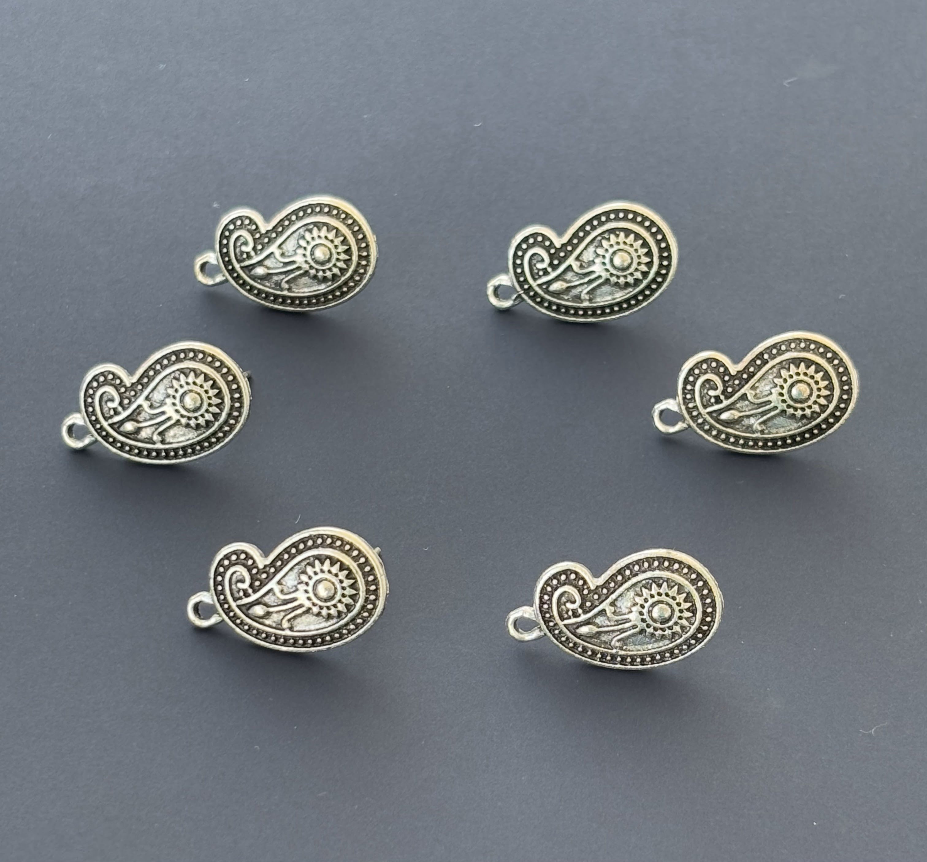 Tribal Paisley Earring Studs