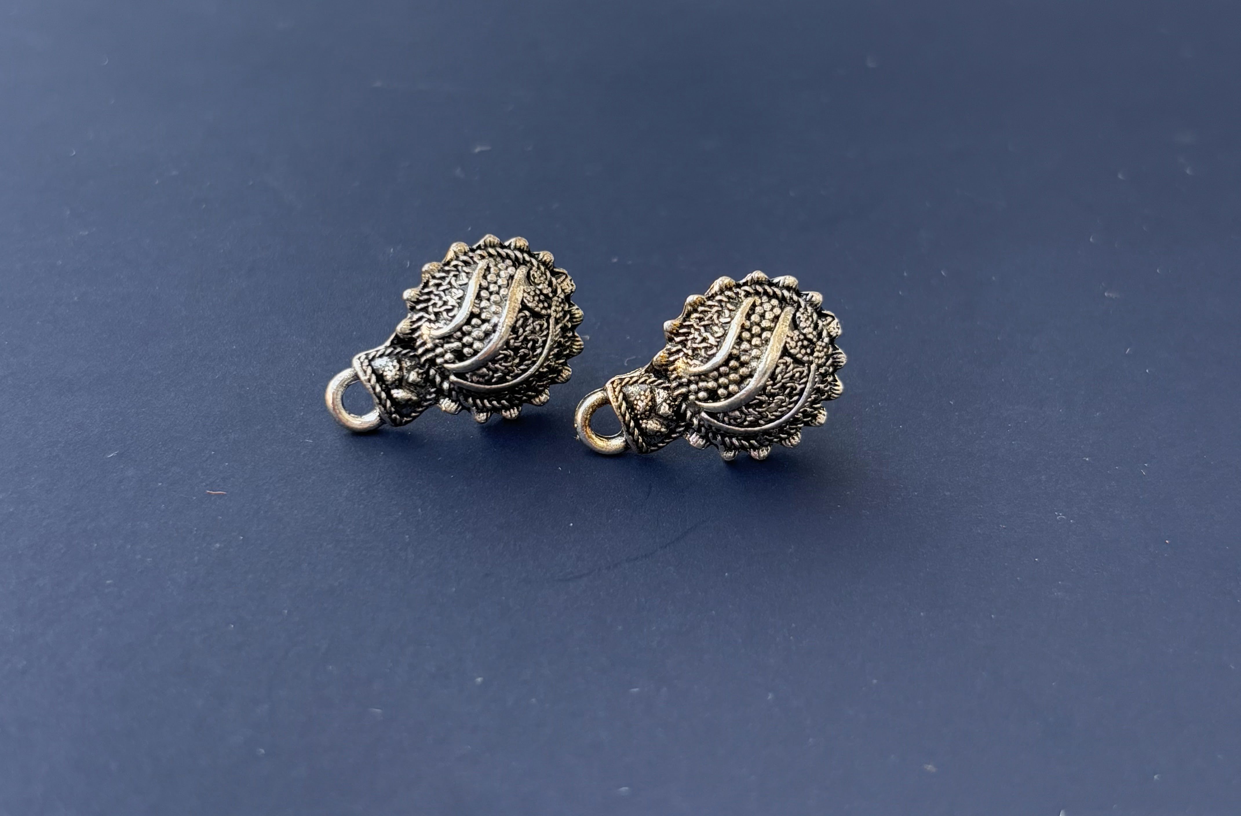 Antique Rajasthani Oxidized Studs