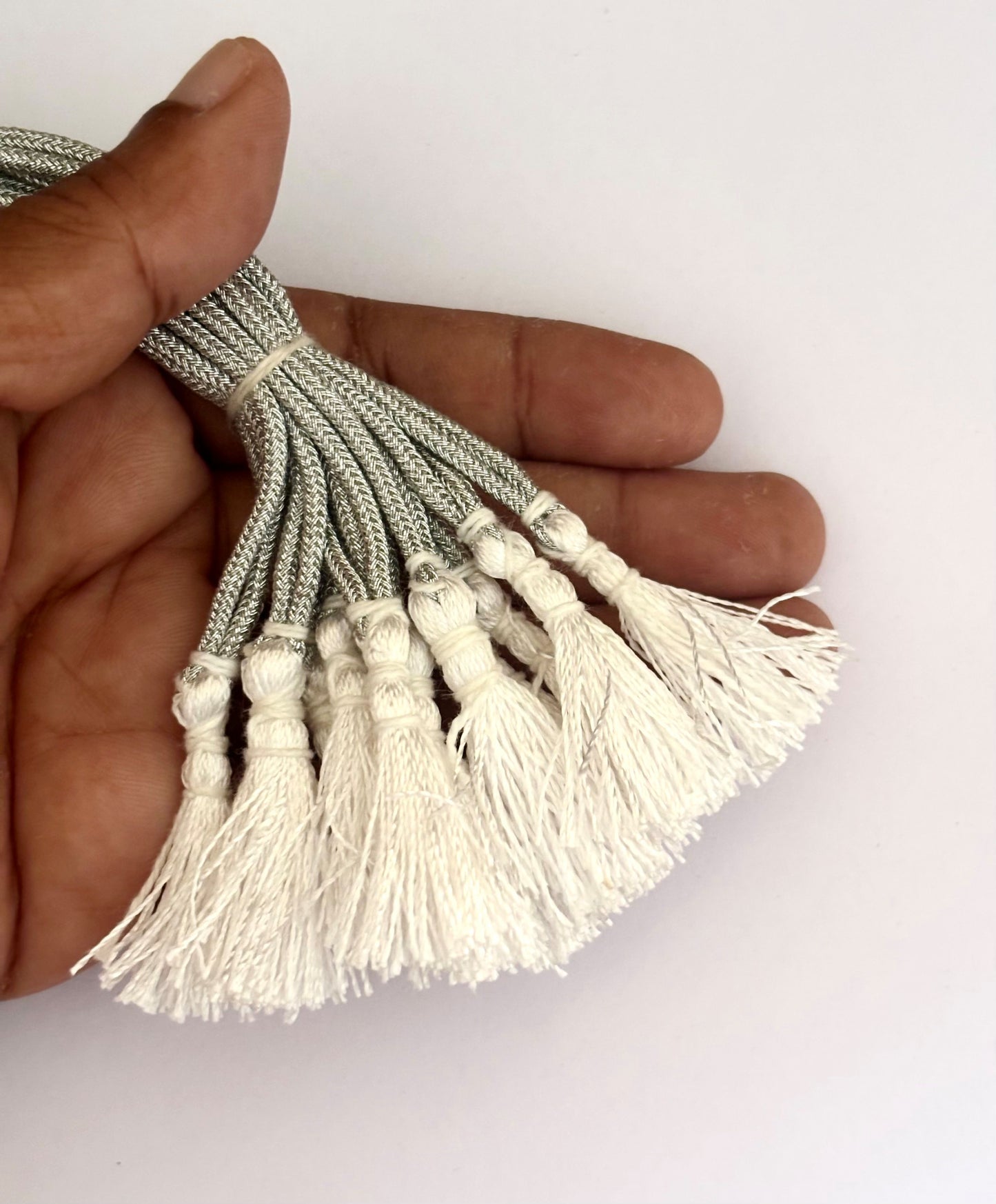 Silver Braided Adjustable Necklace Dori