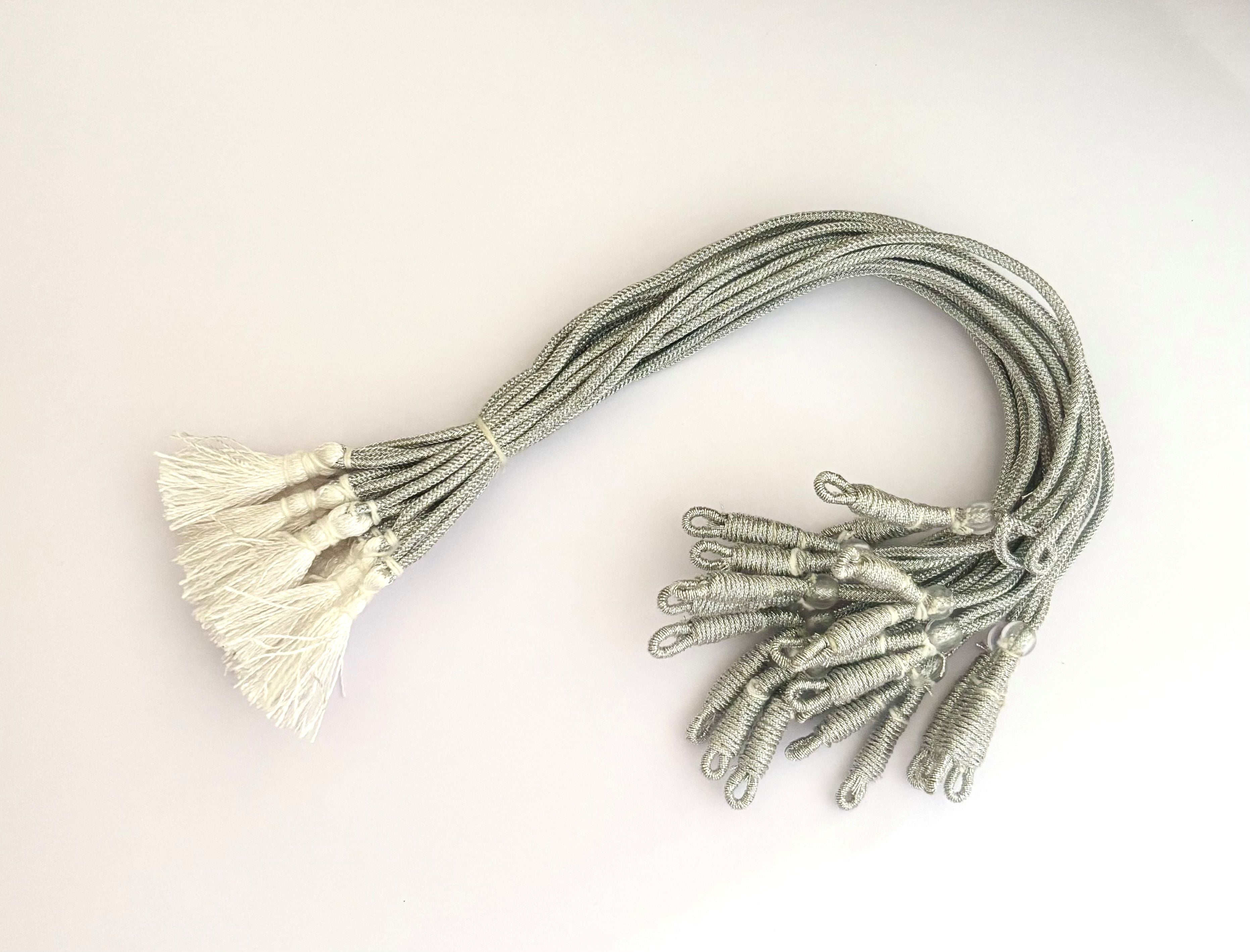 Silver Braided Adjustable Necklace Dori