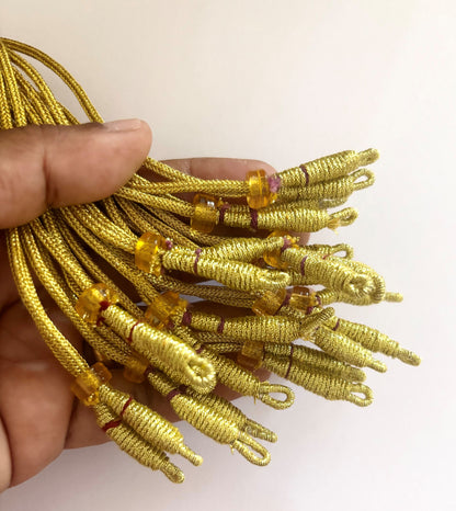 Gold Braided Adjustable Necklace Dori