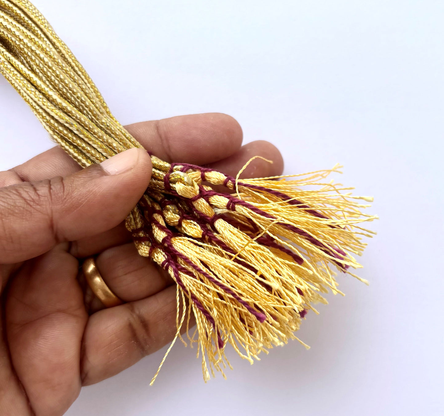 Light Gold Braided Adjustable Necklace Dori