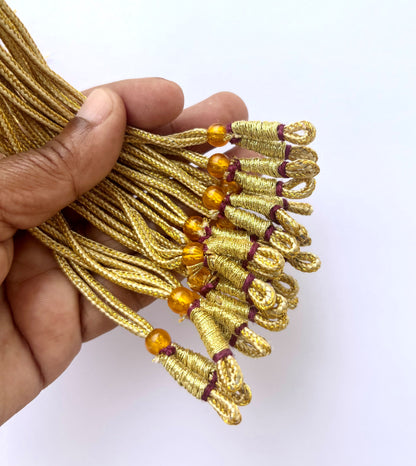 Light Gold Braided Adjustable Necklace Dori