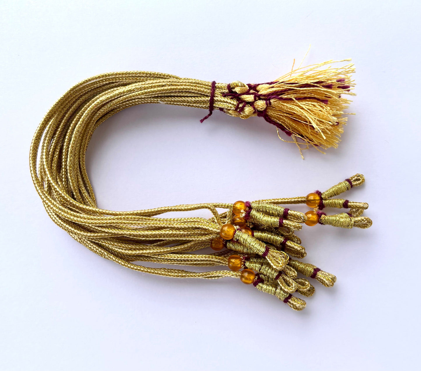 Light Gold Braided Adjustable Necklace Dori