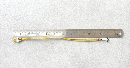 Gold Braided Adjustable Tassel Extender with Beads