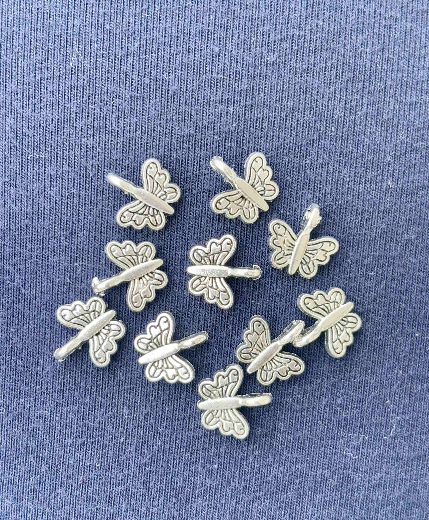 Small Butterfly Metal Charms