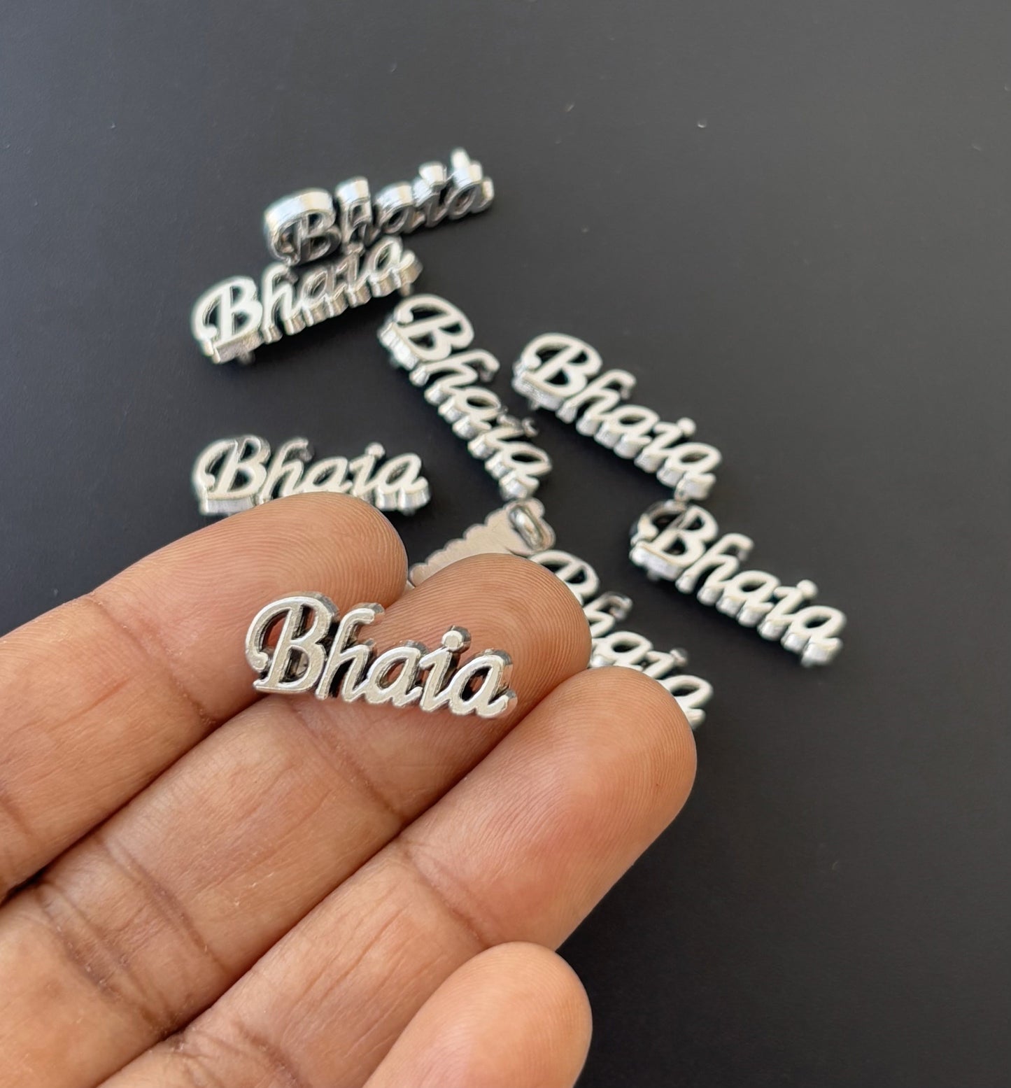 Custom Bhaia Name Charms
