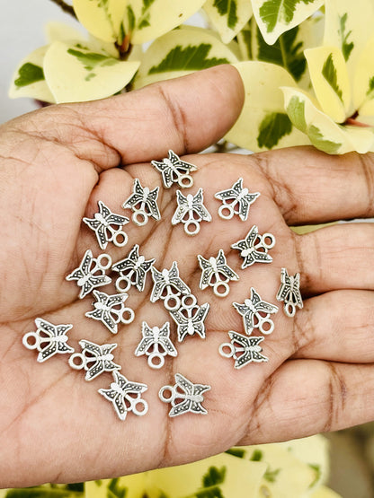 Mini Butterfly Metal Charms
