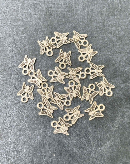 Mini Butterfly Metal Charms