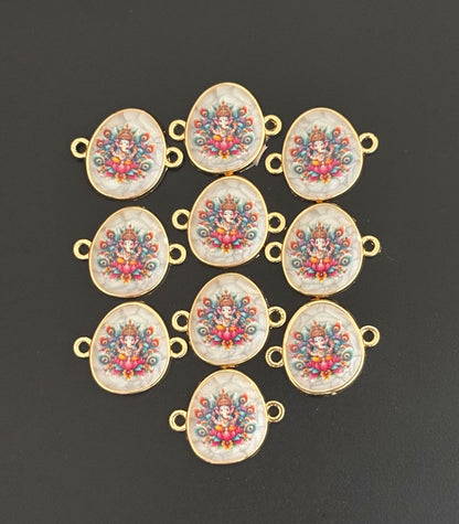 Gold Plated Ganesha Resin Charms