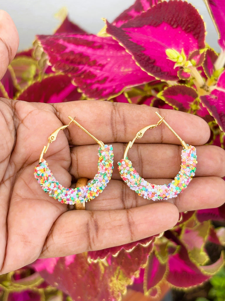 Confetti Sparkle Hoops