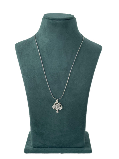Oxidized Silver Tree of Life Pendant Necklace