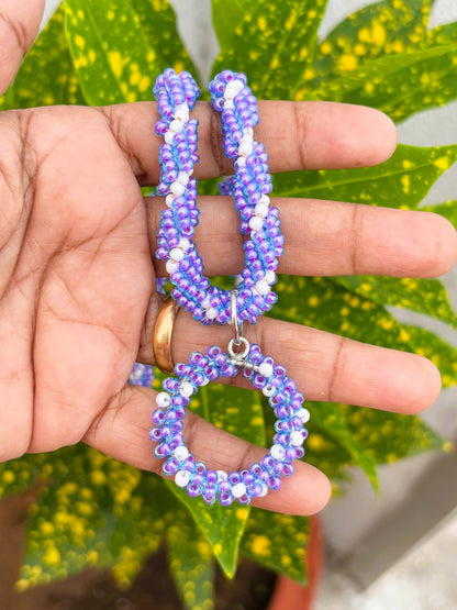 Handmade Preciosa Seed Bead Twisted Necklace with Pendant