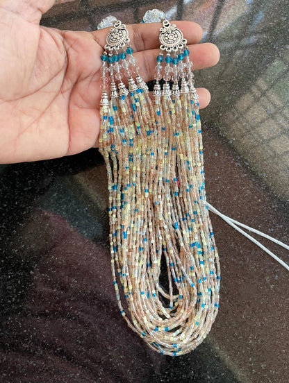 Handmade Multi-Strand Cut Bead Necklace