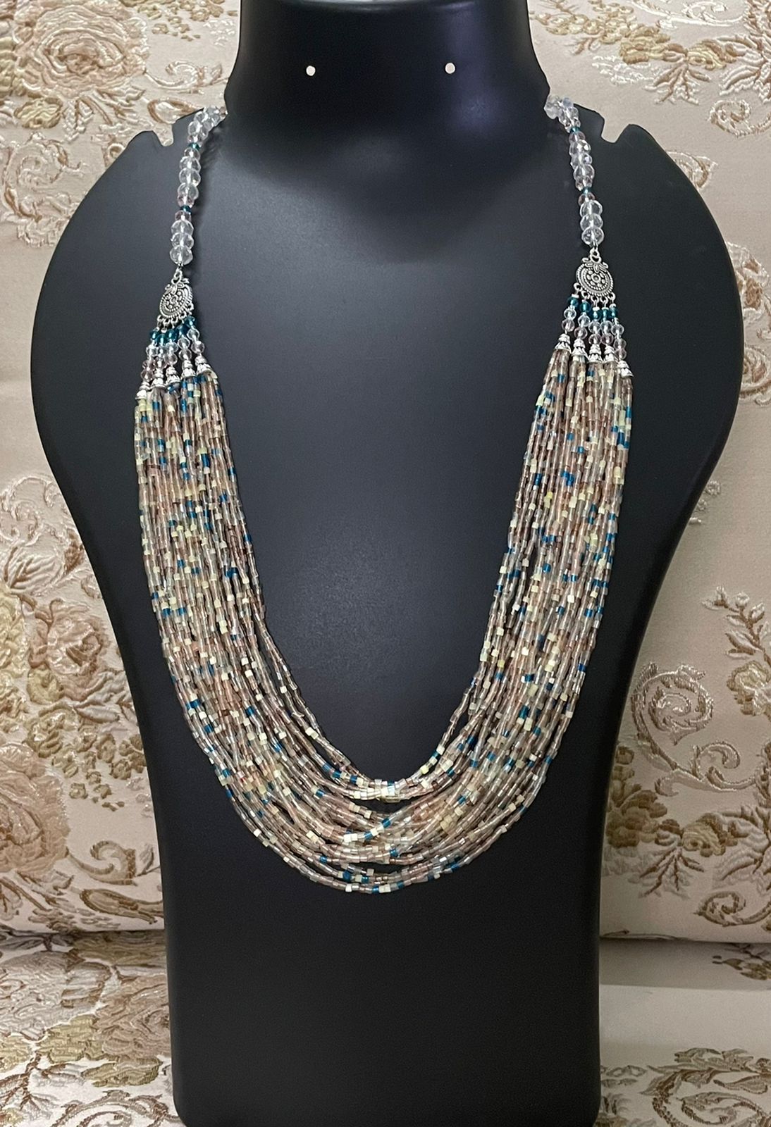 Handmade Multi-Strand Cut Bead Necklace