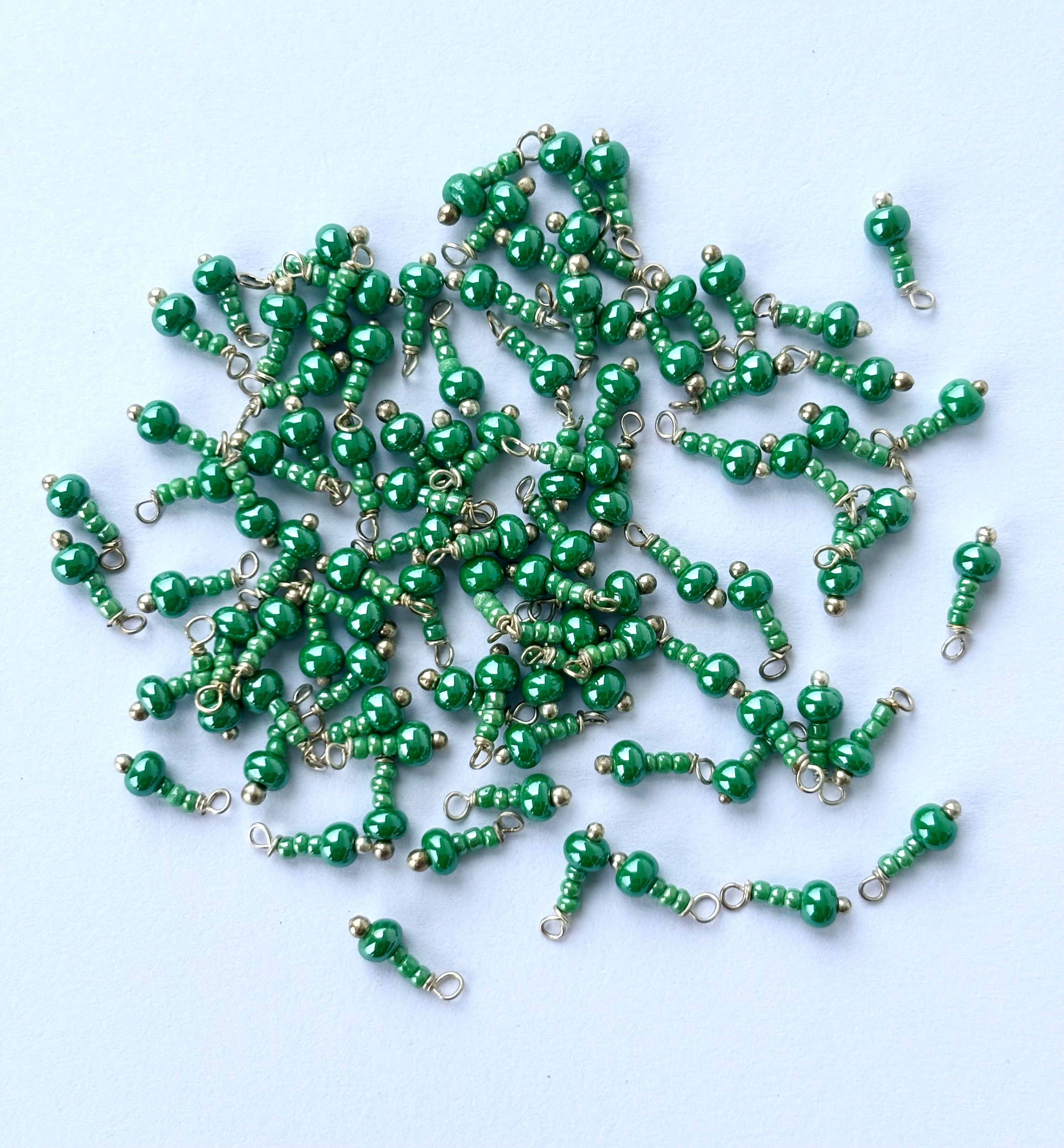 Seed Bead Wild Fern Bead Charms